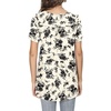 image:imagePOPYOUNG Womens Tunic Tops Short Sleeve Henley Pleated Blouse Loose Fit Summer Shirts for LeggingsKawasakis Rose
