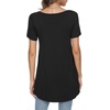 image:imagePOPYOUNG Womens long Tunic Tops to Wear with Leggings Summer Short Sleeve Loose Fit Dressy Shirts M5XLA1vshortblack