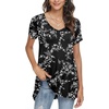 image:imagePOPYOUNG Womens long Tunic Tops to Wear with Leggings Summer Short Sleeve Loose Fit Dressy Shirts M5XLShortwhite Carvings