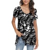 image:imagePOPYOUNG Womens long Tunic Tops to Wear with Leggings Summer Short Sleeve Loose Fit Dressy Shirts M5XLVbellflower