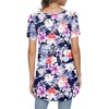 image:imagePOPYOUNG Womens long Tunic Tops to Wear with Leggings Summer Short Sleeve Loose Fit Dressy Shirts M5XLVmixed Light Floral