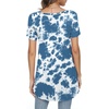 image:imagePOPYOUNG Womens long Tunic Tops to Wear with Leggings Summer Short Sleeve Loose Fit Dressy Shirts M5XLVshort Sleeveblue Tie Dye