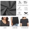image:imagePOPYOUNG Womens long Tunic Tops to Wear with Leggings Summer Short Sleeve Loose Fit Dressy Shirts M5XLVshort Sleeveroyal Blue