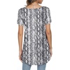 image:imagePOPYOUNG Womens long Tunic Tops to Wear with Leggings Summer Short Sleeve Loose Fit Dressy Shirts M5XLVshort Sleevewhite Snakeshin