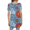 image:imagePOPYOUNG Womens long Tunic Tops to Wear with Leggings Summer Short Sleeve Loose Fit Dressy Shirts M5XLVshortfloral Mixed Blue