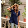 image:imagePOPYOUNG Womens long Tunic Tops to Wear with Leggings Summer Short Sleeve Loose Fit Dressy Shirts M5XLVshortfloral Wine