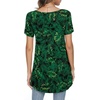image:imagePOPYOUNG Womens long Tunic Tops to Wear with Leggings Summer Short Sleeve Loose Fit Dressy Shirts M5XLVshortleaf Green