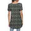 image:imagePOPYOUNG Womens long Tunic Tops to Wear with Leggings Summer Short Sleeve Loose Fit Dressy Shirts M5XLVwhite Daisyblack
