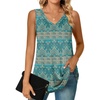 Sleeveless-blue Khaki