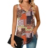Sleeveless-color Block Mixing