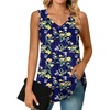Sleeveless-lilium Minor-navy Blue