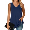 Sleeveless-navy Blue