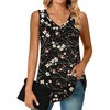 Sleeveless-plum Blossom-black
