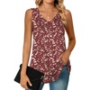 Sleeveless-plum Blossom-red