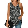 Sleeveless-white Daisy-black