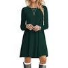 image:imagePOPYOUNG Womens Spring Long Sleeve T Shirt Dresses Casual Swing Dress