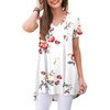 V-short-floral White
