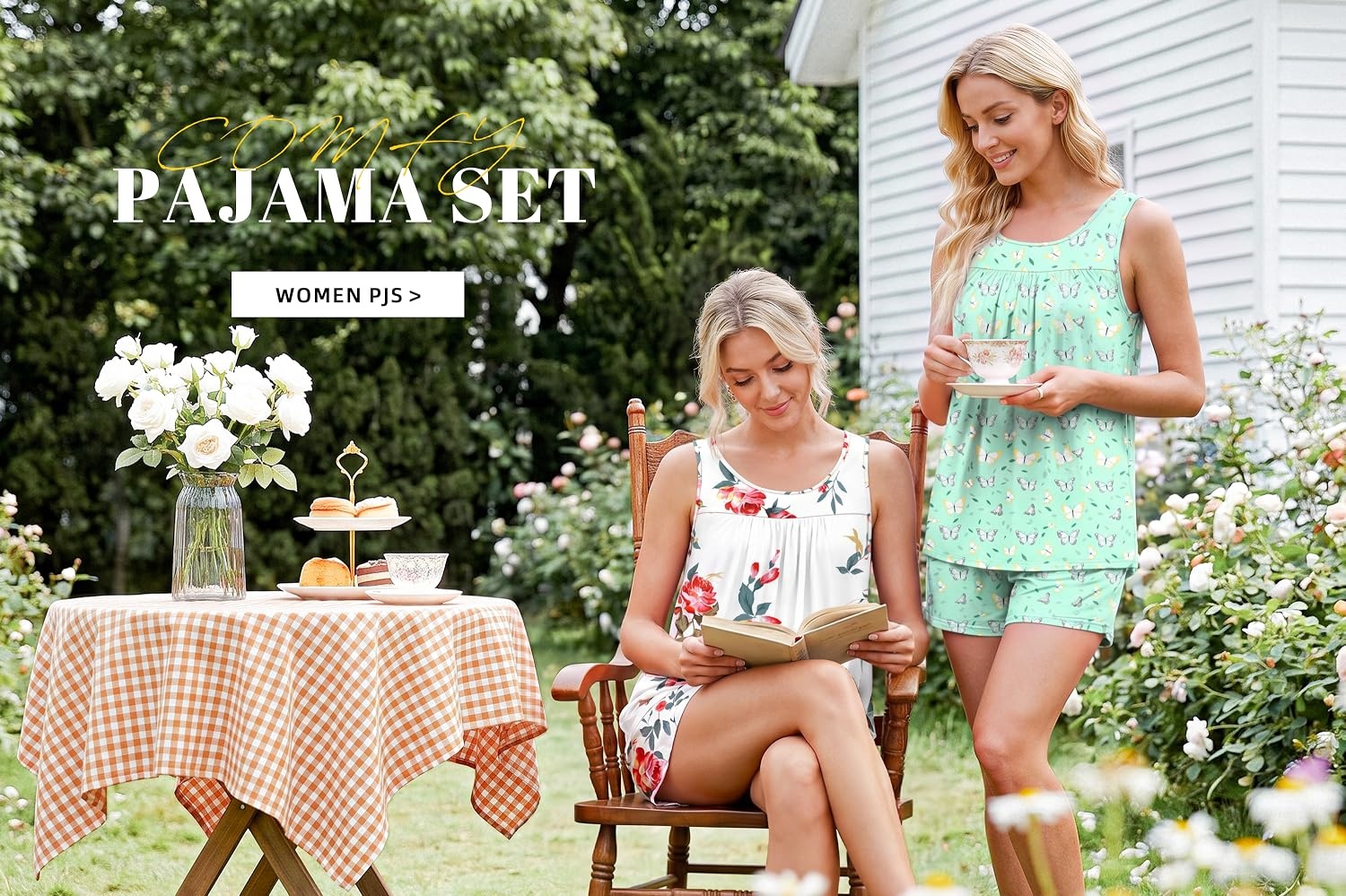 POPYOUNG|Fashion Pajama Sets Summer，Long Skirts，long Tunic Tops Daily Items For Everyone