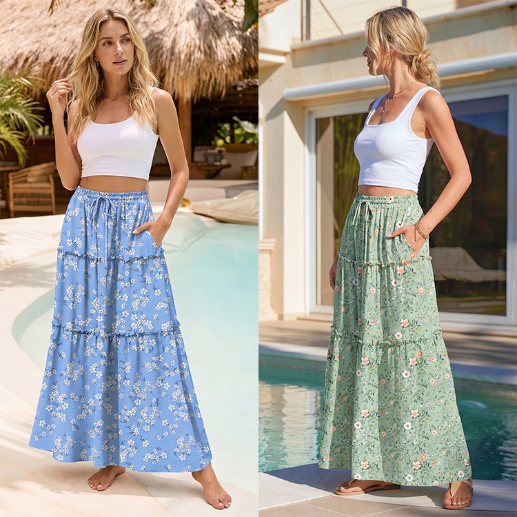 POPYOUNG|Fashion Pajama Sets Summer，Long Skirts，long Tunic Tops Daily Items For Everyone