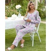 image:imagePOPYOUNG Womens Pajama Set 2 Pieces Fall Pjs Comfy Sleepwear with Pockets  Long Sleeve Top Long Pant Winter Pjs Ladies Pyjamas Lounge set for Daily Wear Nightwear Outfit TravelPink Heart Grey