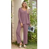 image:imagePOPYOUNG Womens Pajama Set 2 Pieces Fall Pjs Comfy Sleepwear with Pockets  Long Sleeve Top Long Pant Winter Pjs Ladies Pyjamas Lounge set for Daily Wear Nightwear Outfit TravelMauve