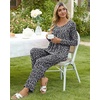 image:imagePOPYOUNG Womens Pajama Set 2 Pieces Fall Pjs Comfy Sleepwear with Pockets  Long Sleeve Top Long Pant Winter Pjs Ladies Pyjamas Lounge set for Daily Wear Nightwear Outfit TravelSpotted Black