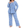 1a-white Floral-blue