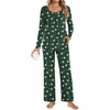 Floral Christmas Green