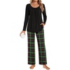Black/Green Plaid