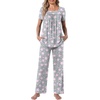 image:imagePOPYOUNG Womens Pajama Set 2 Piece Outfits Lounge Fall Pj Sets  Side Pockets  Summer Pjs  Soft Sleepwear  Maternity Loungewear  pijamas de mujerApink Stargray