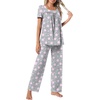 image:imagePOPYOUNG Womens Pajama Set 2 Piece Outfits Lounge Fall Pj Sets  Side Pockets  Summer Pjs  Soft Sleepwear  Maternity Loungewear  pijamas de mujerApink Stargray