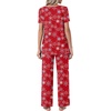 image:imagePOPYOUNG Womens Pajama Set 2 Piece Outfits Lounge Fall Pj Sets  Side Pockets  Summer Pjs  Soft Sleepwear  Maternity Loungewear  pijamas de mujerChristmas Snow Red