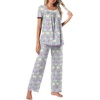 image:imagePOPYOUNG Womens Pajama Set 2 Piece Outfits Lounge Fall Pj Sets  Side Pockets  Summer Pjs  Soft Sleepwear  Maternity Loungewear  pijamas de mujerColorful Butterflies Grey