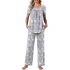 image:imagePOPYOUNG Womens Pajama Set 2 Piece Outfits Lounge Fall Pj Sets  Side Pockets  Summer Pjs  Soft Sleepwear  Maternity Loungewear  pijamas de mujerColorful Butterflies Grey