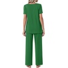 image:imagePOPYOUNG Womens Pajama Set 2 Piece Outfits Lounge Fall Pj Sets  Side Pockets  Summer Pjs  Soft Sleepwear  Maternity Loungewear  pijamas de mujerGreen