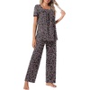 image:imagePOPYOUNG Womens Pajama Set 2 Piece Outfits Lounge Fall Pj Sets  Side Pockets  Summer Pjs  Soft Sleepwear  Maternity Loungewear  pijamas de mujerLittle Floralblack