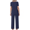image:imagePOPYOUNG Womens Pajama Set 2 Piece Outfits Lounge Fall Pj Sets  Side Pockets  Summer Pjs  Soft Sleepwear  Maternity Loungewear  pijamas de mujerNavy Blue