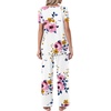 image:imagePOPYOUNG Womens Pajama Set 2 Piece Outfits Lounge Fall Pj Sets  Side Pockets  Summer Pjs  Soft Sleepwear  Maternity Loungewear  pijamas de mujerPink Flowerwhite
