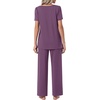 image:imagePOPYOUNG Womens Pajama Set 2 Piece Outfits Lounge Fall Pj Sets  Side Pockets  Summer Pjs  Soft Sleepwear  Maternity Loungewear  pijamas de mujerPurple