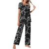 image:imagePOPYOUNG Womens Pajama Set 2 Piece Outfits Lounge Fall Pj Sets  Side Pockets  Summer Pjs  Soft Sleepwear  Maternity Loungewear  pijamas de mujerWhite Carvings