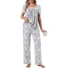 Colorful Butterflies Grey