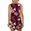 image:imagePOPYOUNG Pajama Set for Women Summer 2 Piece Lounge Shorts Sets Sleepwear  Womens Pajama Sets Cooling pijamas de mujer for Summer with Pockets Sleeveless Nightwear Outfits Pjs Shorts SetFloral Wine