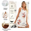 image:imagePOPYOUNG Pajama Set for Women Summer 2 Piece Lounge Shorts Sets Sleepwear  Womens Pajama Sets Cooling pijamas de mujer for Summer with Pockets Sleeveless Nightwear Outfits Pjs Shorts Set04floral White