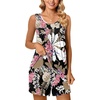 image:imagePOPYOUNG Pajama Set for Women Summer 2 Piece Lounge Shorts Sets Sleepwear  Womens Pajama Sets Cooling pijamas de mujer for Summer with Pockets Sleeveless Nightwear Outfits Pjs Shorts SetBrown Leaf