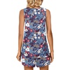 image:imagePOPYOUNG Pajama Set for Women Summer 2 Piece Lounge Shorts Sets Sleepwear  Womens Pajama Sets Cooling pijamas de mujer for Summer with Pockets Sleeveless Nightwear Outfits Pjs Shorts SetBlue Mixed Flowers