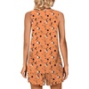 image:imagePOPYOUNG Pajama Set for Women Summer 2 Piece Lounge Shorts Sets Sleepwear  Womens Pajama Sets Cooling pijamas de mujer for Summer with Pockets Sleeveless Nightwear Outfits Pjs Shorts SetHalloween Orange
