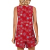 image:imagePOPYOUNG Pajama Set for Women Summer 2 Piece Lounge Shorts Sets Sleepwear  Womens Pajama Sets Cooling pijamas de mujer for Summer with Pockets Sleeveless Nightwear Outfits Pjs Shorts SetChristmas Snow Red