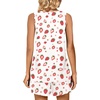 image:imagePOPYOUNG Pajama Set for Women Summer 2 Piece Lounge Shorts Sets Sleepwear  Womens Pajama Sets Cooling pijamas de mujer for Summer with Pockets Sleeveless Nightwear Outfits Pjs Shorts SetWhite Strawberry