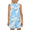image:imagePOPYOUNG Pajama Set for Women Summer 2 Piece Lounge Shorts Sets Sleepwear  Womens Pajama Sets Cooling pijamas de mujer for Summer with Pockets Sleeveless Nightwear Outfits Pjs Shorts SetFloral Blue