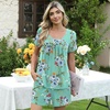 image:imagePOPYOUNG Pajama for Women Set Summer Pjs Lounge Shorts Sets Soft Sleepwear  2 Piece Outfits Womens Set Cooling pajamas with Pockets Lounge sets Casual for Daily Wear NightwearMint Green